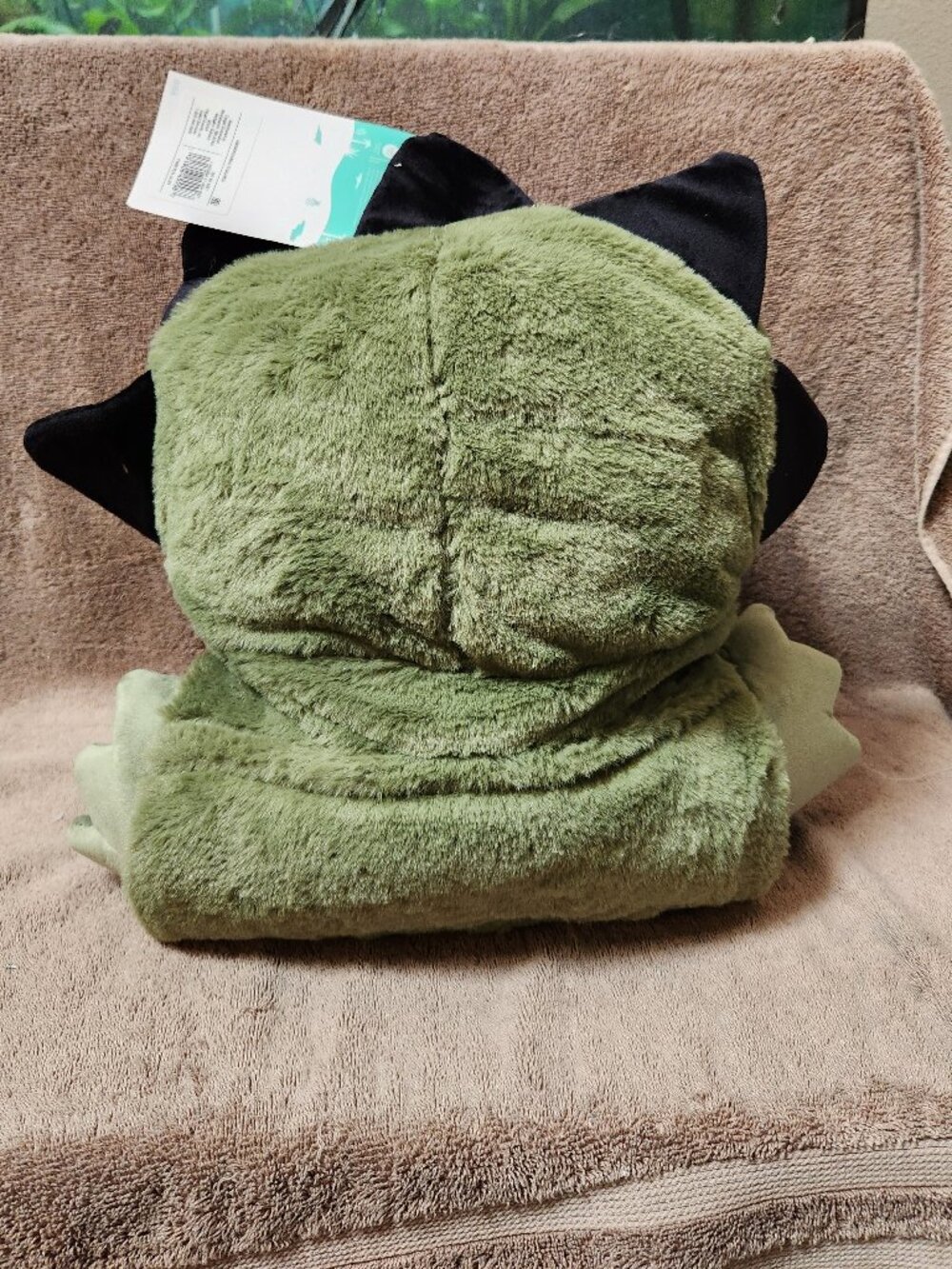 PILLOWFORT - Kid's Dinosaur Wearable Hooded Blanket 50" x 40" - NEW NWT - Picture 5 of 6